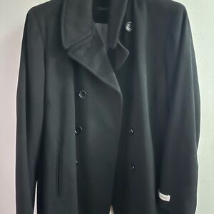 Calvin Klein Women's Elegant Black Peacoat